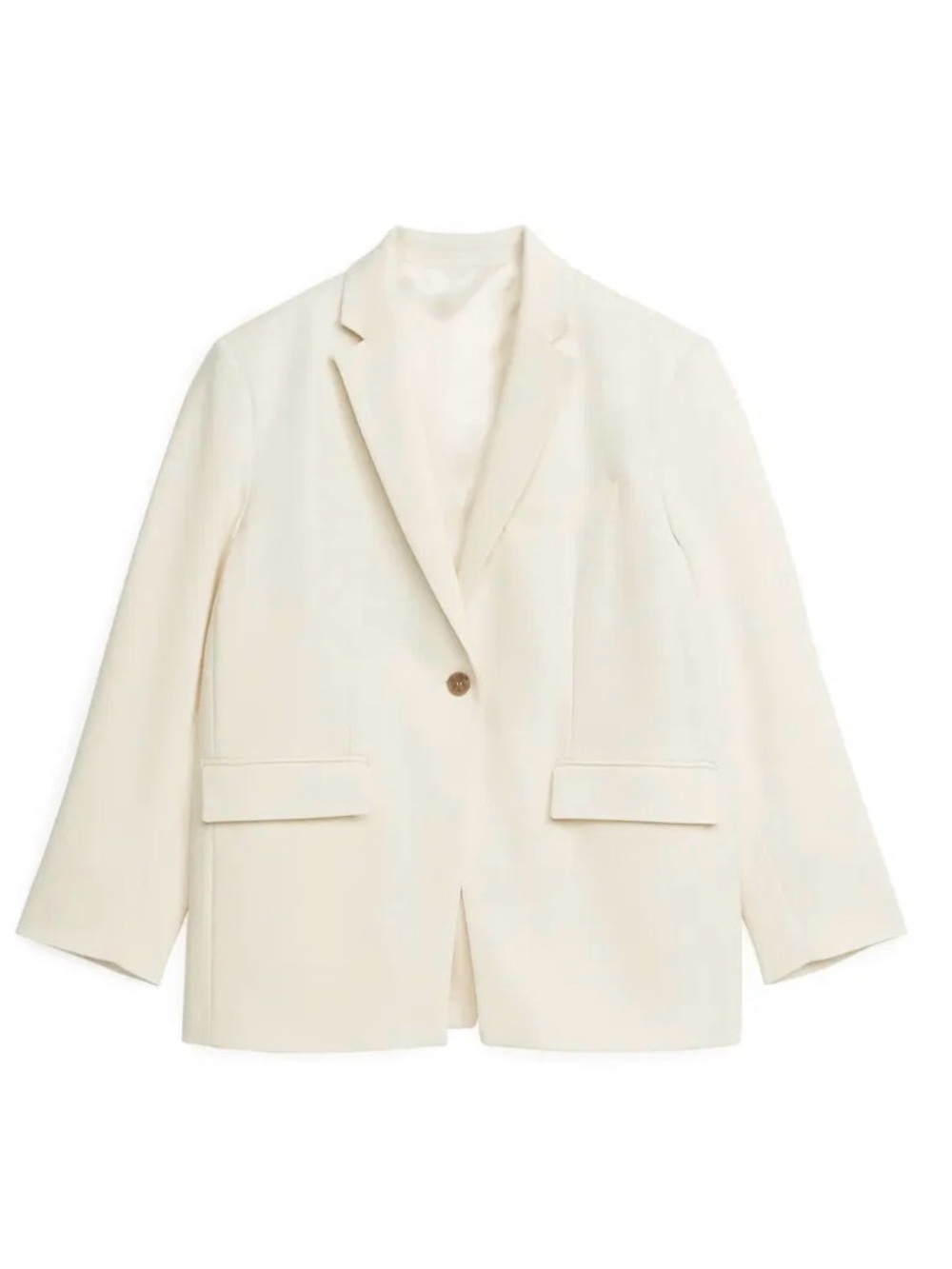 Arket Cream Crossover Detail Blazer